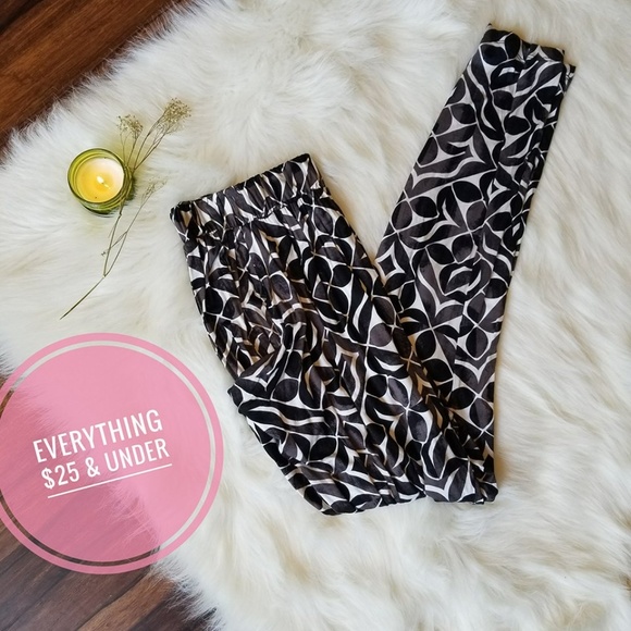 Pants - Black and White Jogger Pants